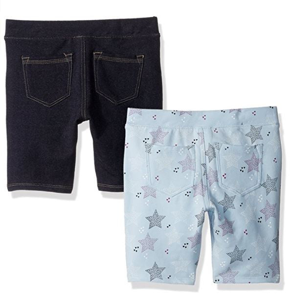 Vigoss Girls 2 Pack Knit Bermuda Shorts