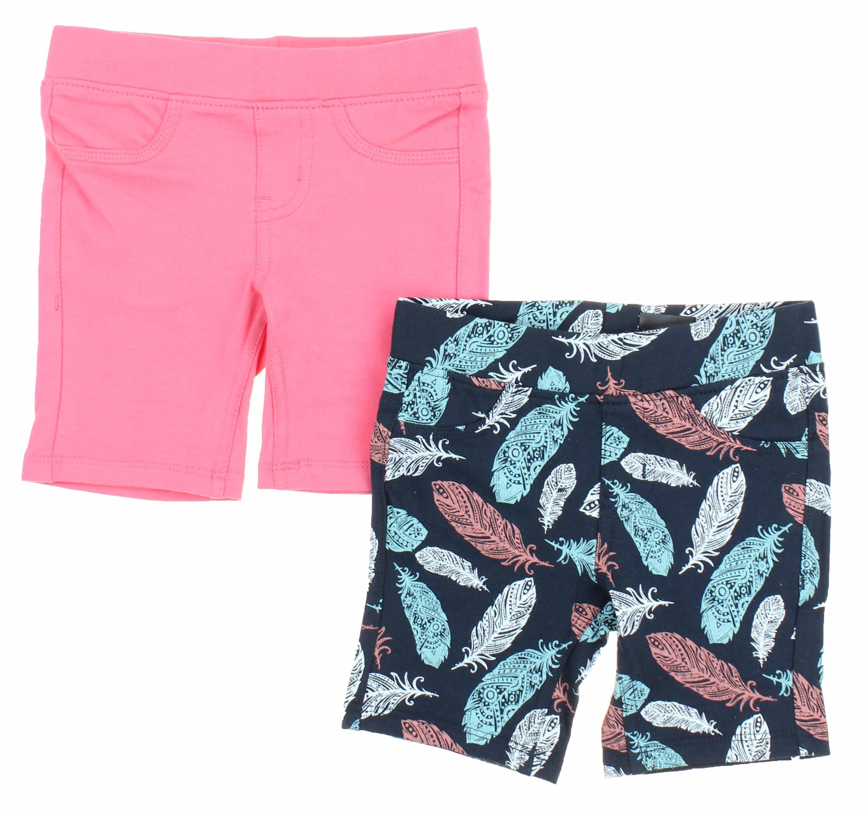 Vigoss Girls 2 Pack Knit Bermuda Shorts