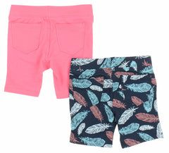 Vigoss Girls 2 Pack Knit Bermuda Shorts