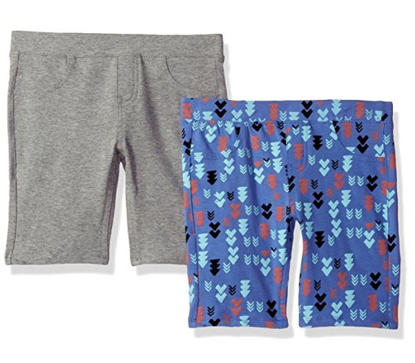 Vigoss Girls 2 Pack Knit Bermuda Shorts