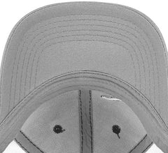 Twisted X Mens Adjustable Snapback Mesh Cap Hat (Grey/White, One Size)