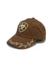 Ariat Womens Embroidered Crystal Brown Cap