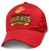 Capsmith Inc Mens United States Marines Adjustable Baseball Cap (Red, One Size)