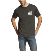 Ariat Mens Freedom Short Sleeve Crew Neck Cotton Tee Shirt
