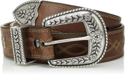 Ariat Womens Western Center Stitch Basic Leather Belt