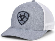 Ariat Mens Flexfit 110 Adjustable Snapback Cap Hat (Grey/White)