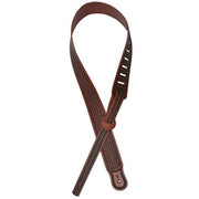 3D Belt Company Basketweave Leather Adjustable Guitar Strap