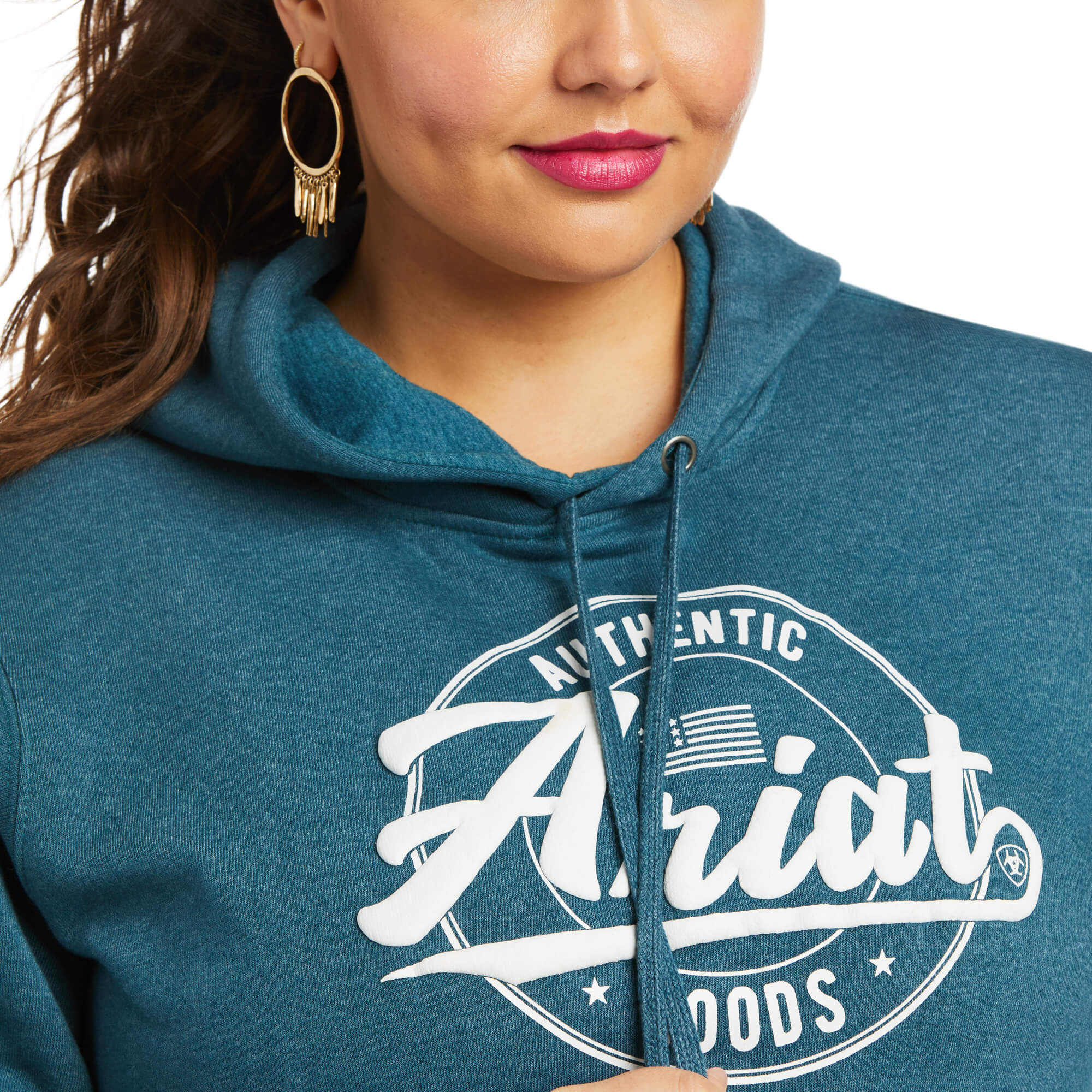 Ariat Womens Real Graphic Logo Hoodie Sweatshirt