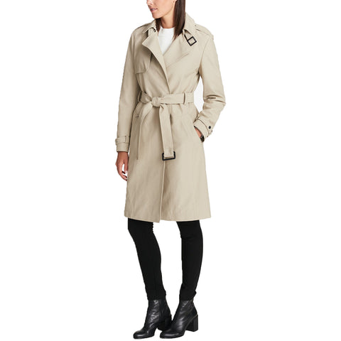DKNY Water-Resistant Trench Coat (Stone, XX-Large)