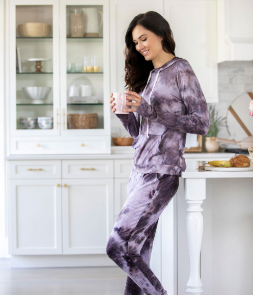 Hello Mello Dyes The Limit Lounge Hoodie, Tie Dye