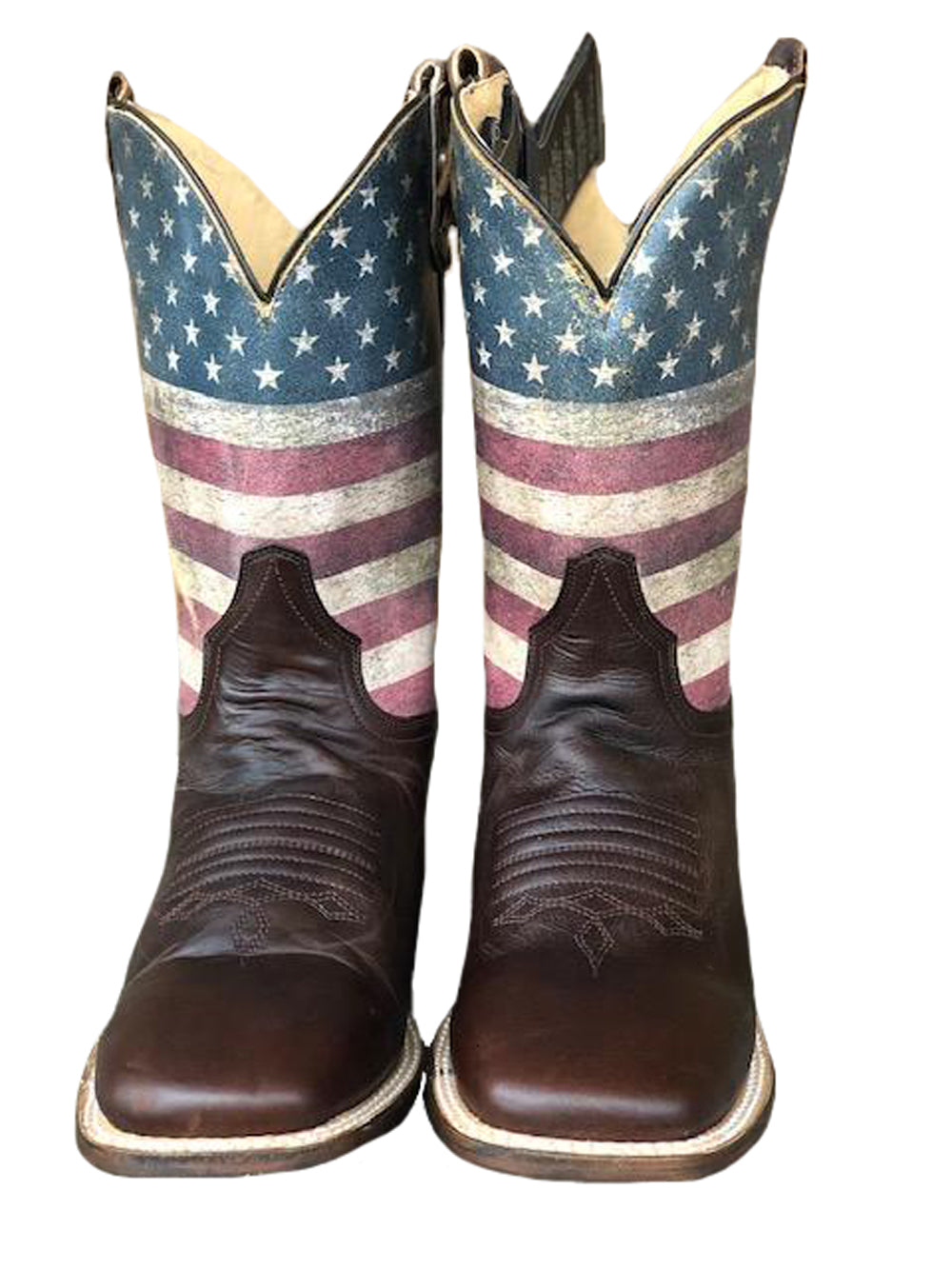 Roper Mens American Patriot Sidewinder Concealed Carry Leather Boots