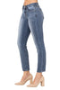 Judy Blue Womens Mid Rise Classic Slim Fit Denim Jeans