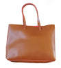 Minicci Womens Faux Leather Fashion Shoulder Bag Tote (Brown, 12"x12")