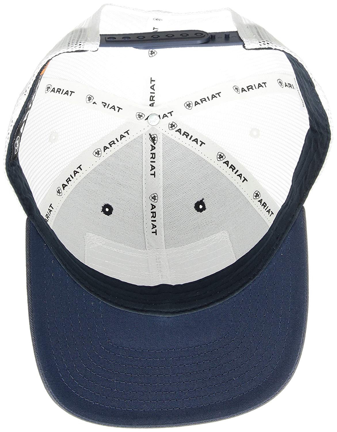 Ariat Mens Flag Patch Adjustable Snapback Cap Hat (Navy, One Size)