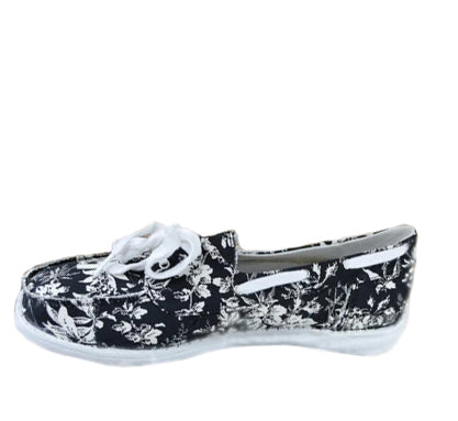 Very G Gypsy Jazz Womens Sail Away Floral Butterfly Print Fashion Sneaker