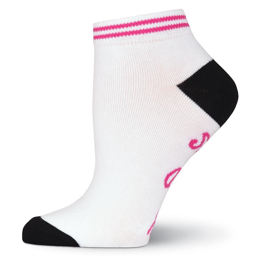 K. Bell Sport Womens Bring My Golf Shoes No Show Socks (White, One Size)