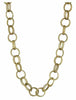 Betsey Johnson Womens Chain Round Link Necklace (Gold, 36 Inch)