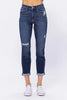 Judy Blue Hi Waist Destroyed Boyfriend Fit Jeans