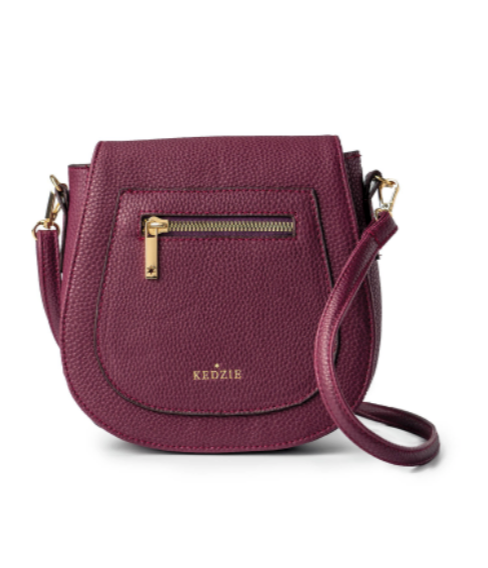 Kedzie Camden Mini Messenger Purse in Vegan Leather