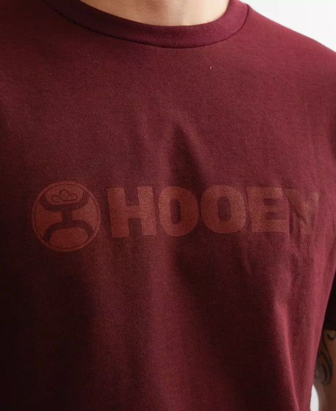Hooey Lock-Up Cranberry Crew Neck Short Sleeve T-Shirt