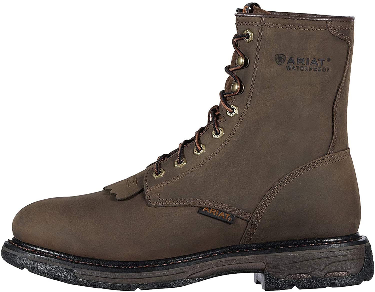 Ariat Mens Workhog 8" H2O Waterproof Leather Work Boot