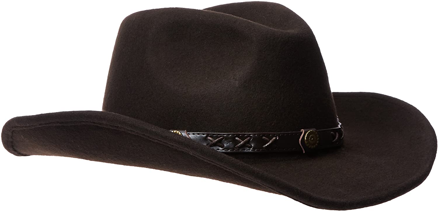 Twister Mens Dakota Crushable Wool Wide Brim Cowboy Hat