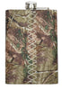 M&F Western Tooled Camouflage Print Leather Wrap Flask 9 oz