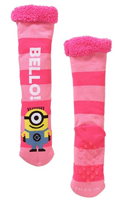 Slipper Socks, Faux Fur with Grippers