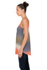 Zenana Womens Ombre Tie-Dye Printed Reversible Spaghetti Cami Tank Top