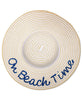 August Hat Company Womens On Beach Time Floppy Hat (White Natural, One Size)