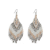 Myra Bag Pastel Petals Beaded Fringe Earrings