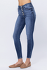 Judy Blue Womens Medium Wash Skinny Fit Denim Jeans