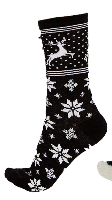 Charter Club Womens Holiday Crew Socks