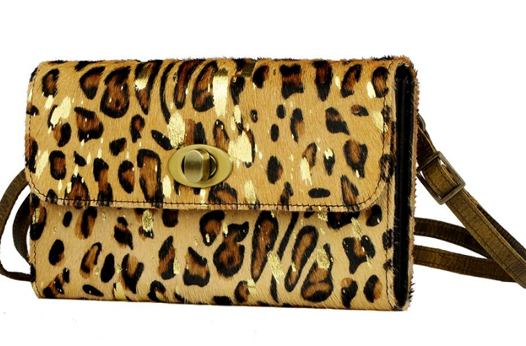 Myra Bag Golden Snowflake Crossbody Wallet