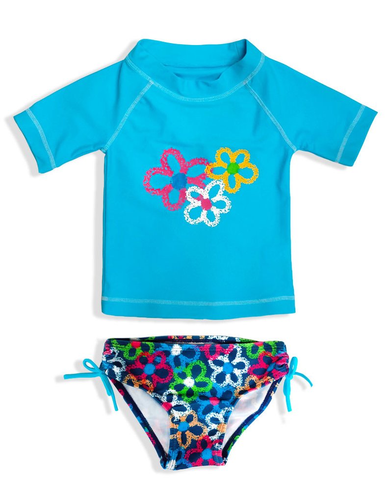 Jump N' Splash Big Girls 2-Piece Rashguard Swim Set