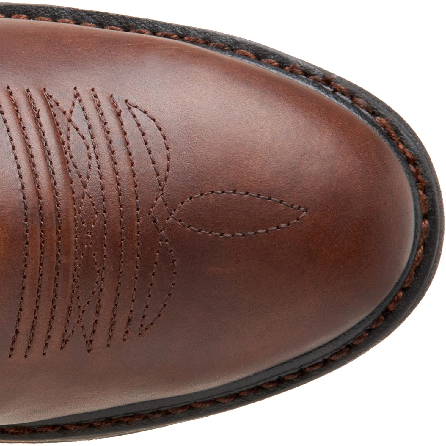 Ariat Men's Workhog Western Pull-On Leather Work Boot, Dark Copper