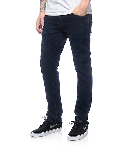Volcom Mens Vorta Slim-Form Denim Jeans