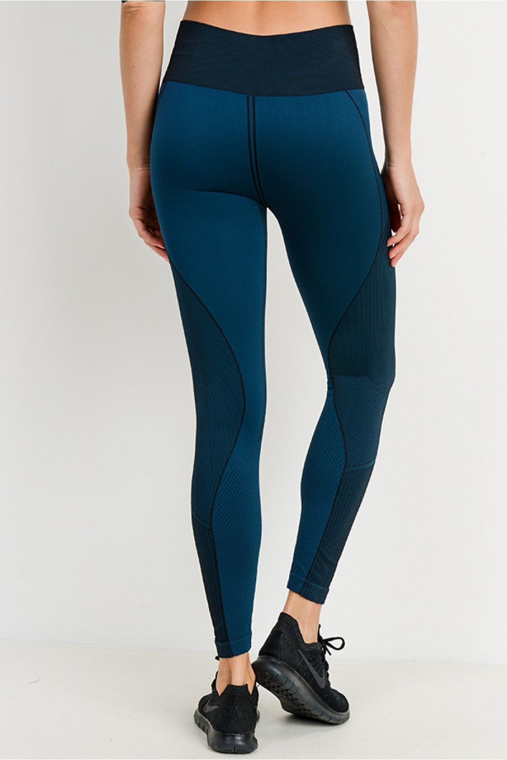 Mono B Womens High Waist Multi-Patterned Seamless Leggings