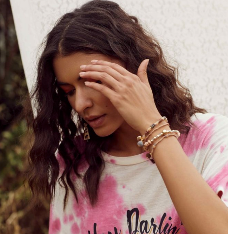 Myra Chromatic Bracelet, Pinks