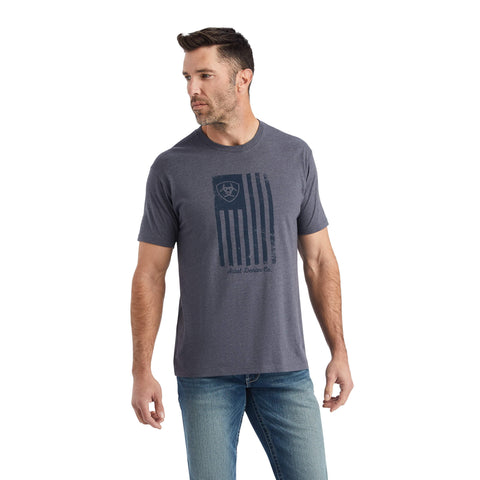 Ariat Mens Flag Circle Graphic Short Sleeve T-Shirt