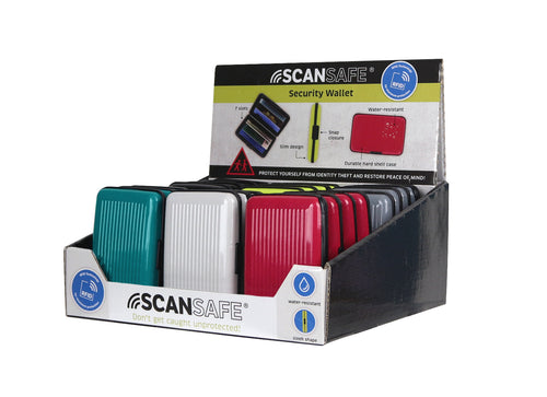 Scan Safe RFID Technology Aluminum Security Wallet
