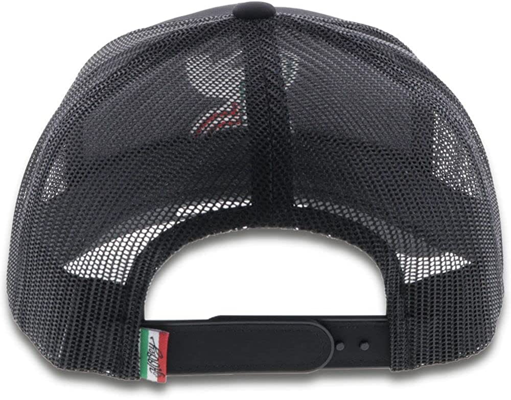 Hooey Boys Youth Adjustable Snapback Mesh Back Trucker Hat, Black