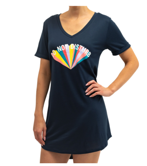 Hello Mello Let Me Sleep V-Neck Sleep Shirt 3.0