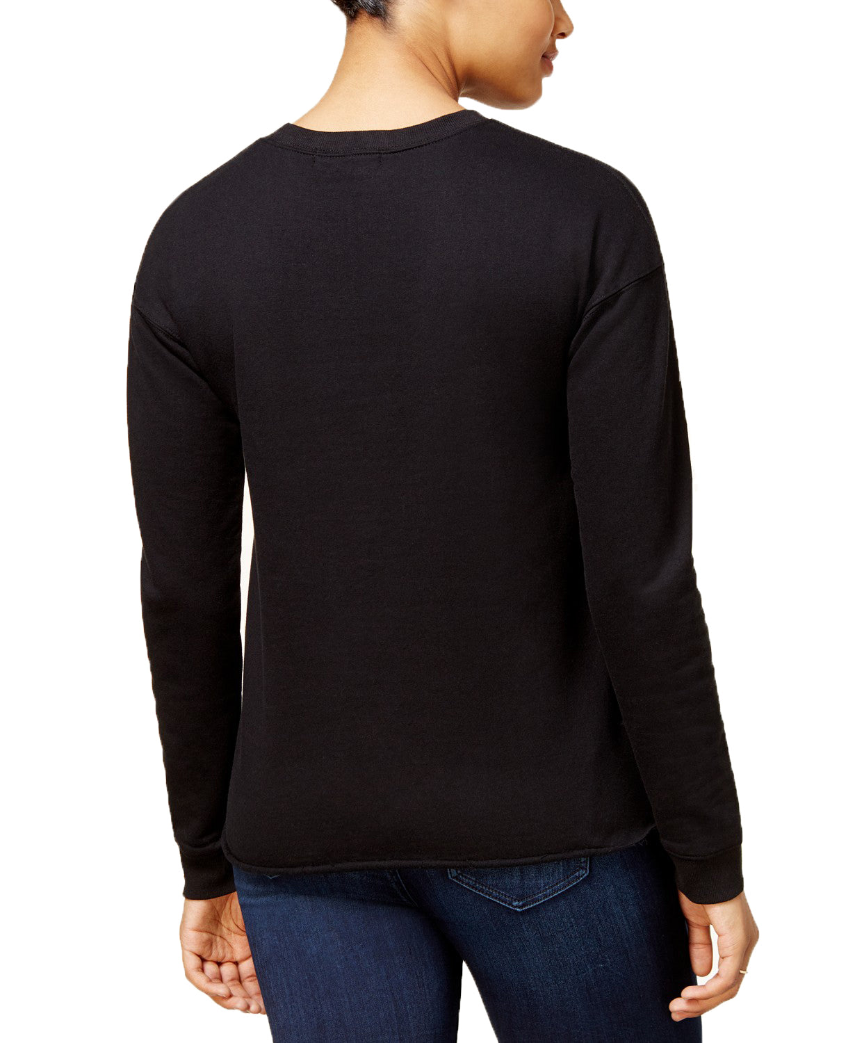 Almost Famous Juniors' Star Graphic Choker Sweatshirt