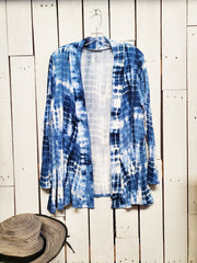 Carole Christian Tie Dye Cardigan