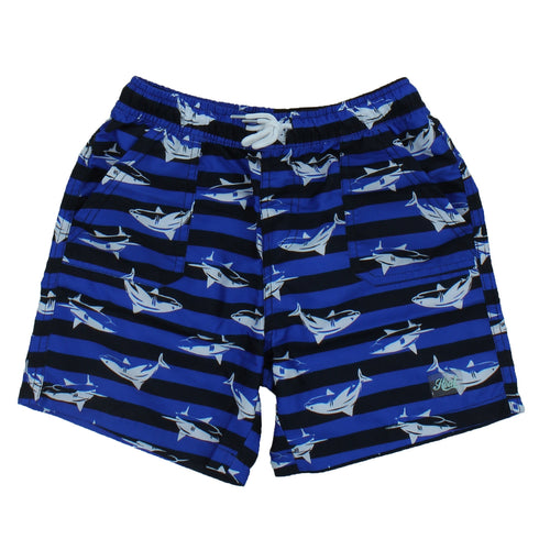Heat Swimwear Boys Printed Tie Front Swim Trunk Shorts