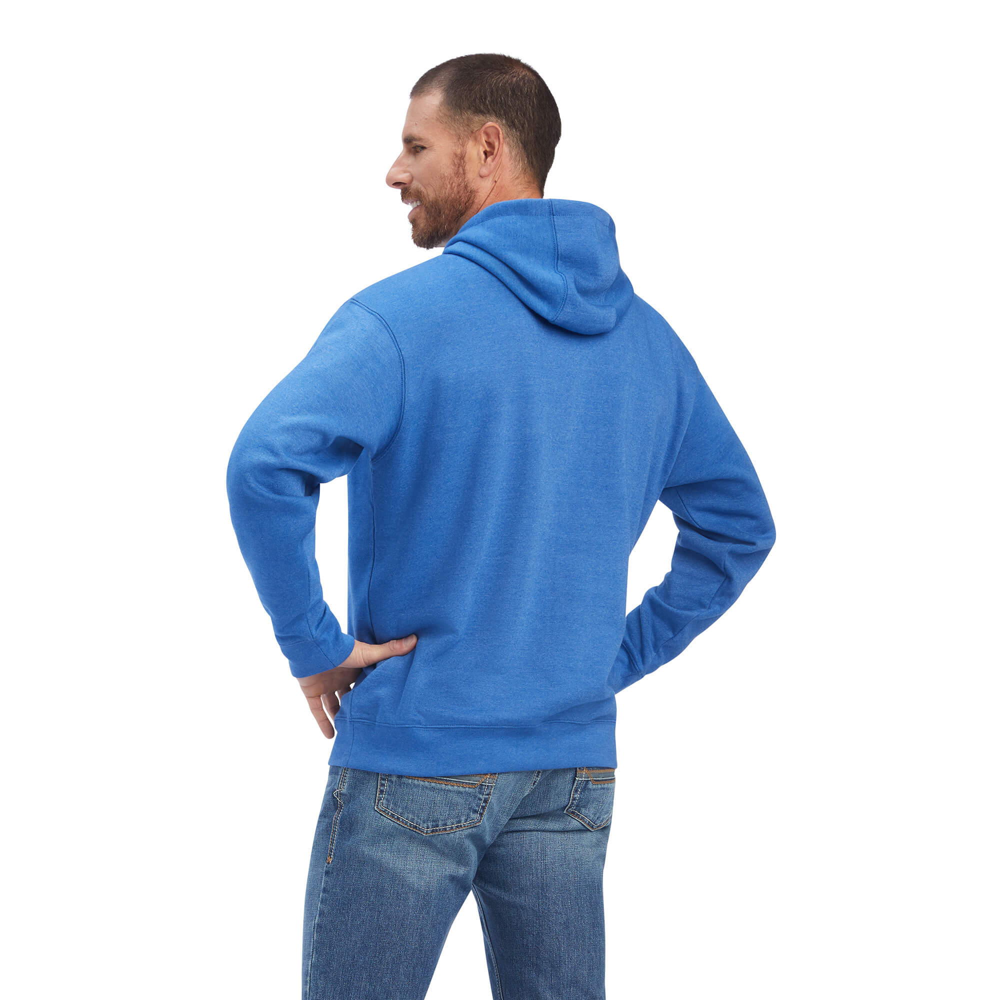 Ariat Mens Land of the Free Brushed Fleece Sweatshirt Hoodie