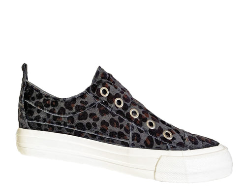 Gypsy Jazz Womens Val Leopard Print No Lace Fashion Sneaker