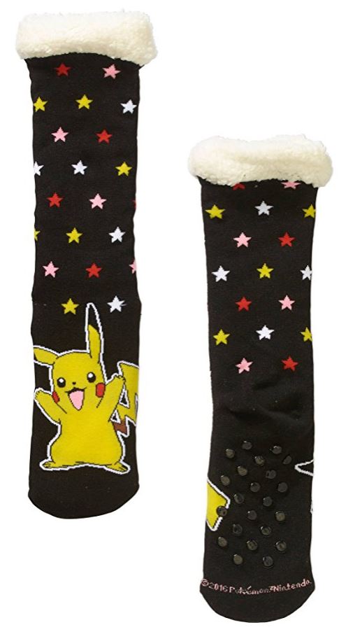 Slipper Socks, Faux Fur with Grippers