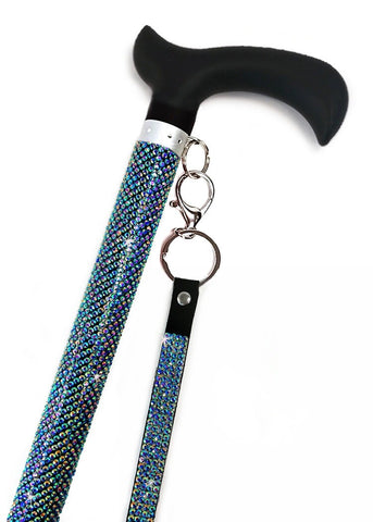 Jacqueline Kent Sugar Cane Adjustable Aluminum Crystal Cane